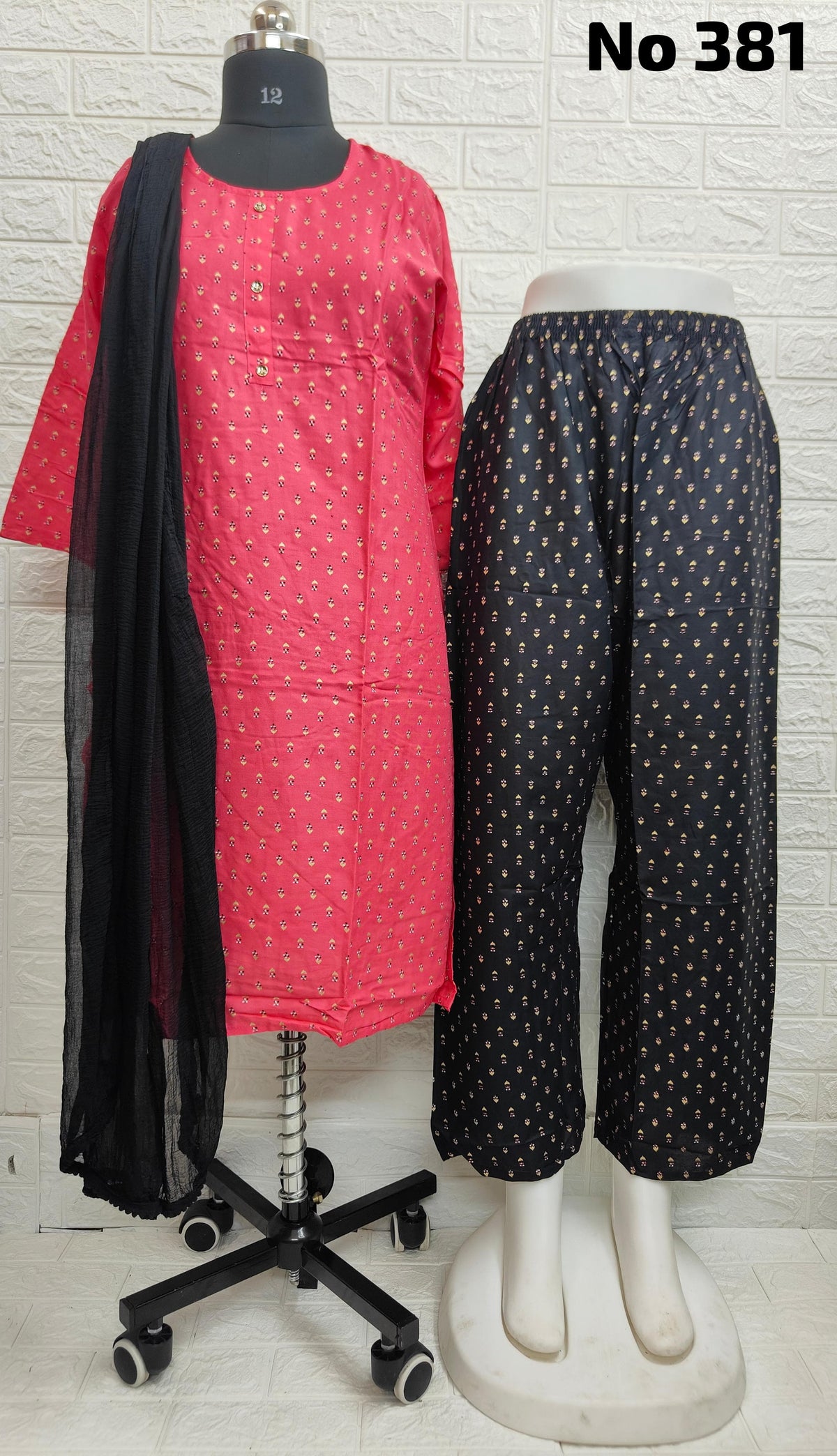 Rayon Kurti With Plazo (No.381)