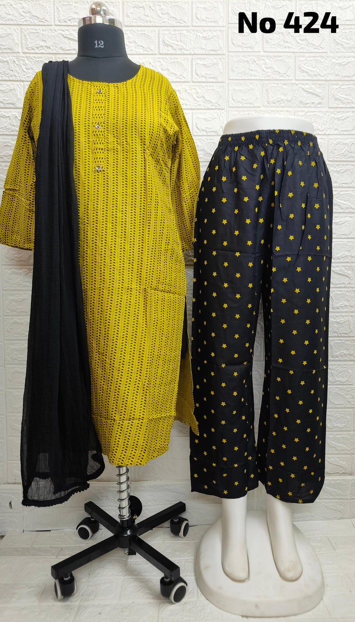 Rayon Kurti With Plazo (No.424)
