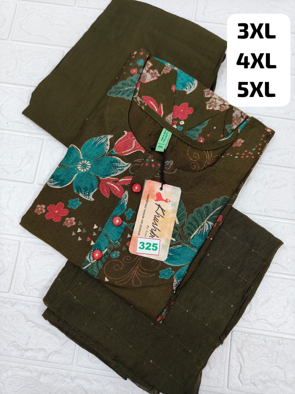 Vertican 3 Pcs Set (Plus Size) (No 325)