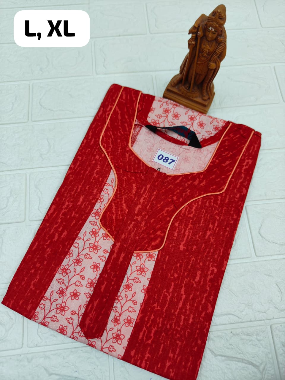 Pure Cotton Zip Nighty (No.87)