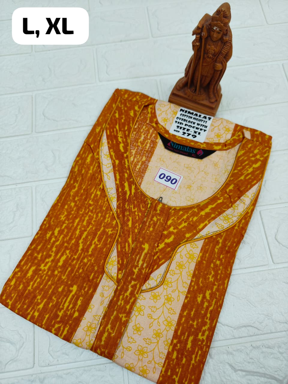 Pure Cotton Zip Nighty (No.90)