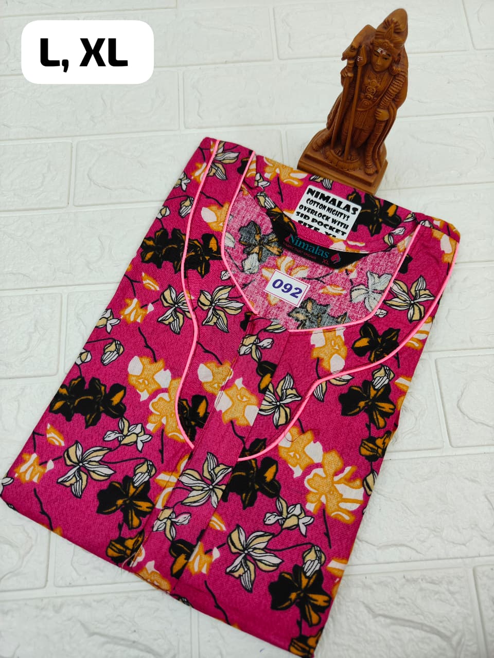 Pure Cotton Zip Nighty (No.92)