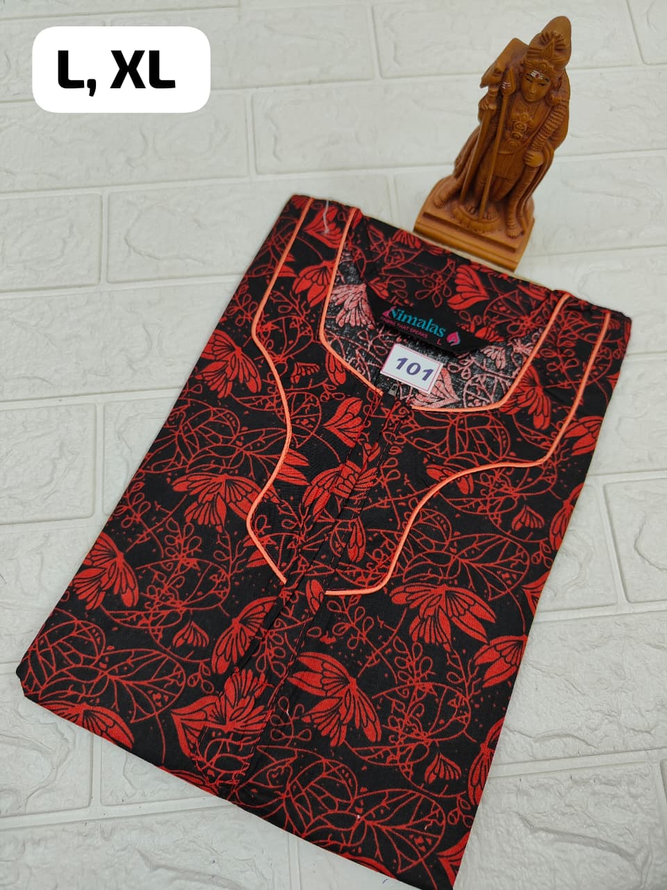 Pure Cotton Zip Nighty (No.101)