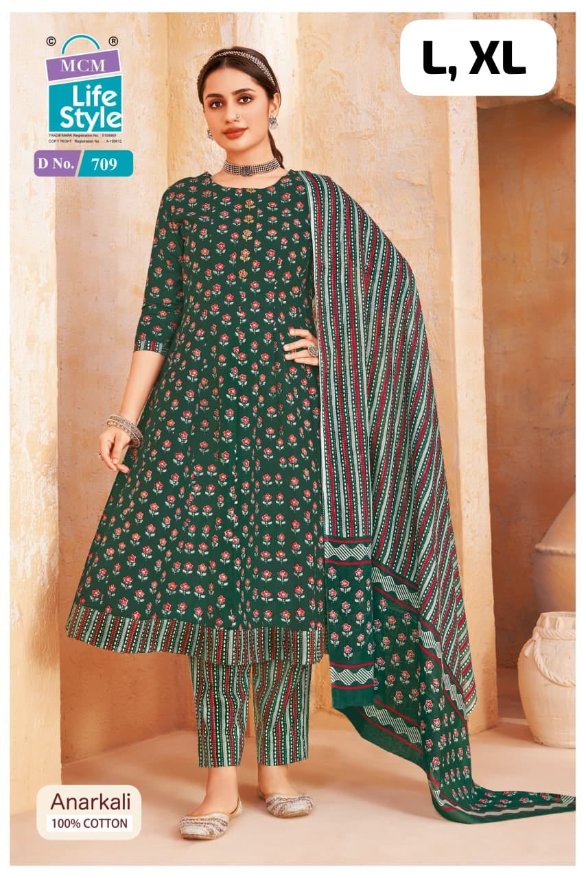 MCM Anarkali 3Pcs Set (No.709)