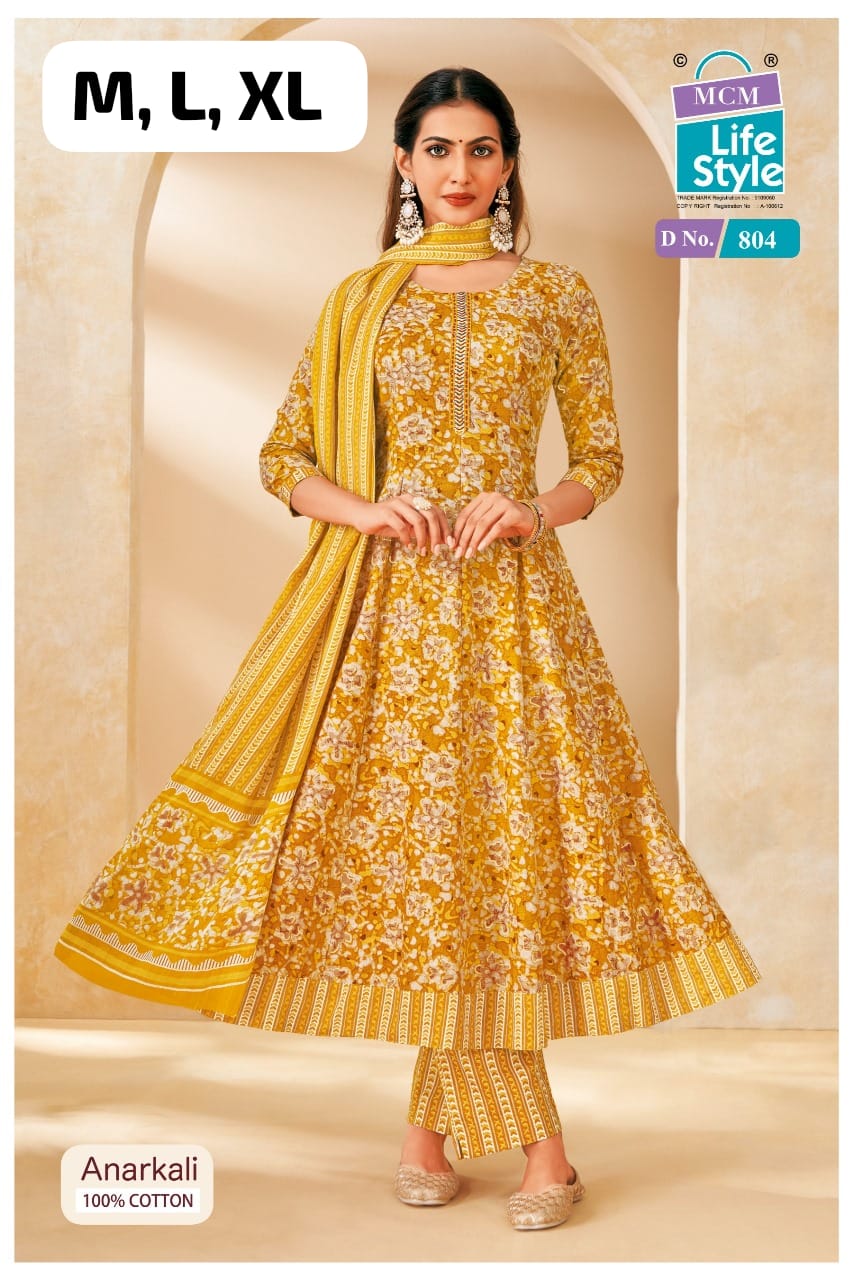 MCM Anarkali 3Pcs Set (No.804)