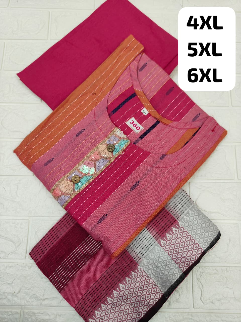 3 Pcs Set (Plus Size)(No 360)