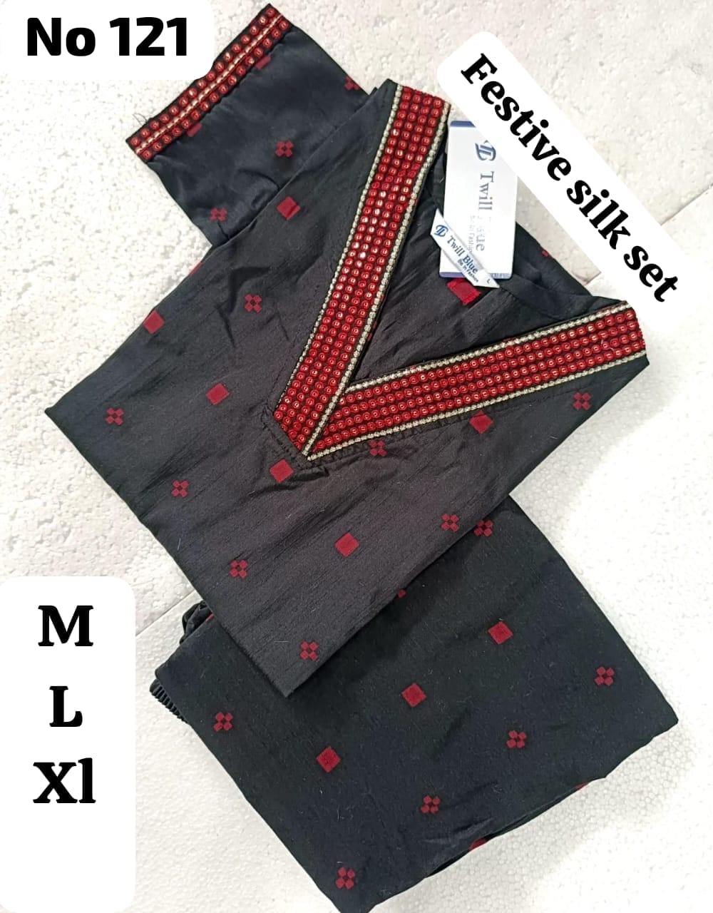 Raw Silk 2 pcs set (No 121)