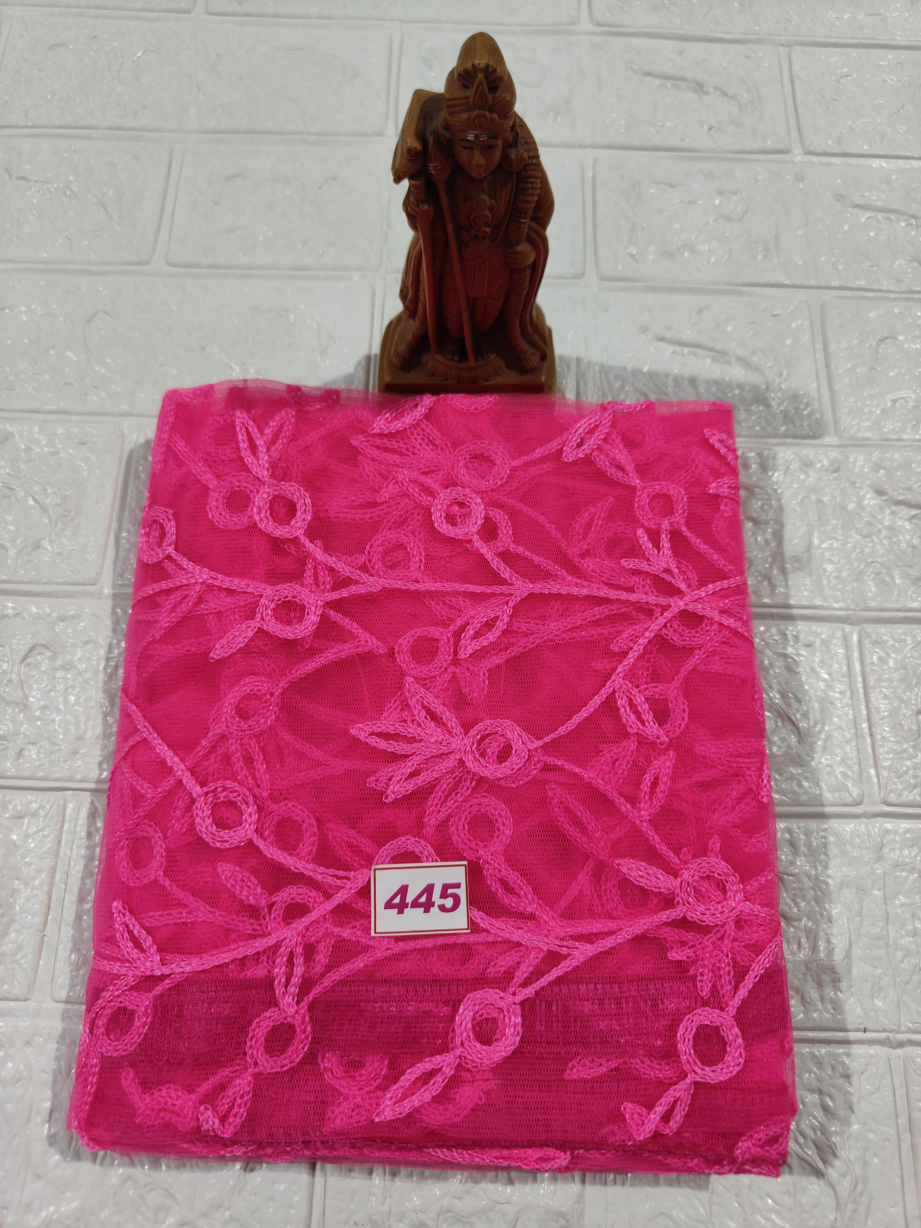 Netted Embroidery Dupatta (No 445)