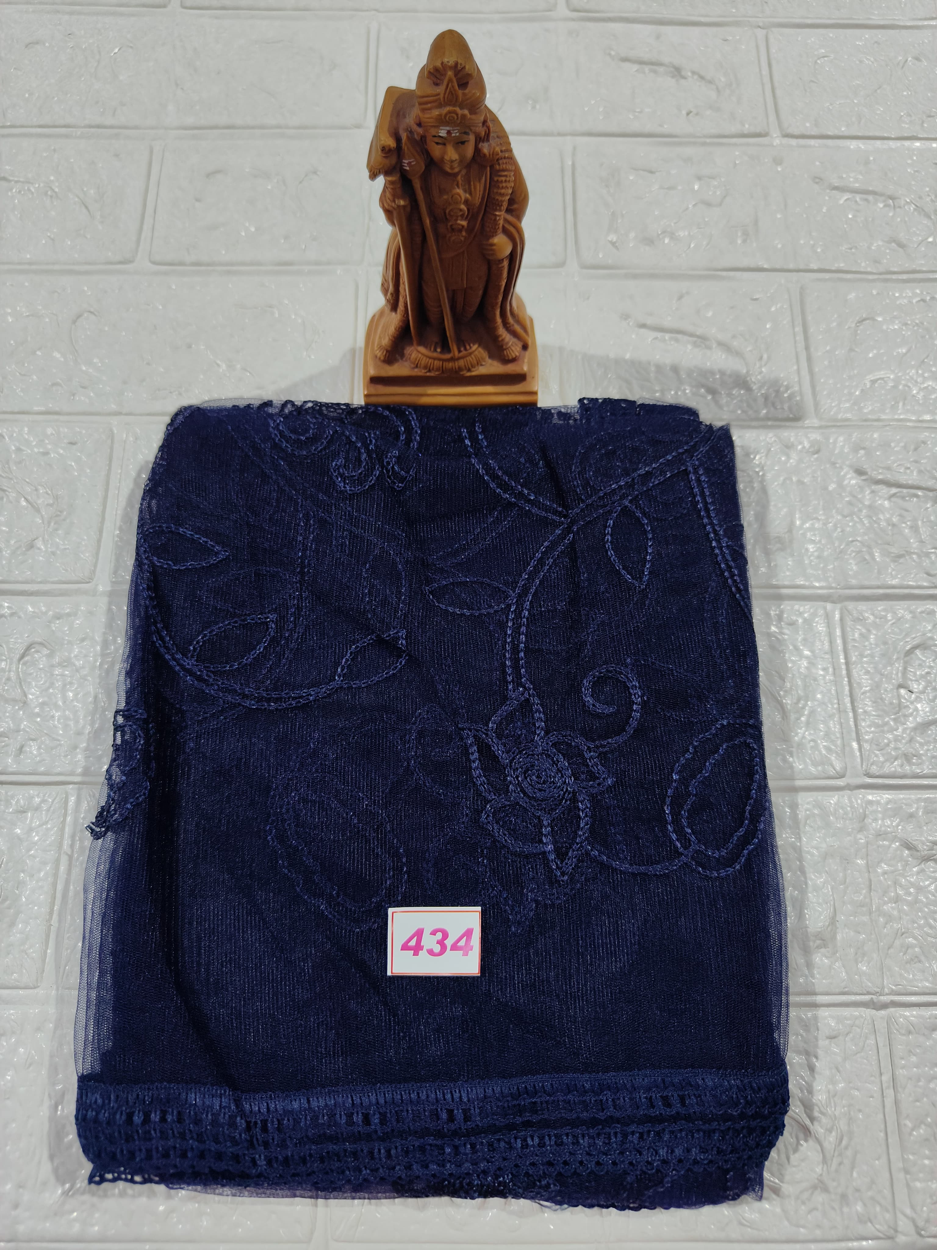 Netted Embroidery Dupatta (No 434)