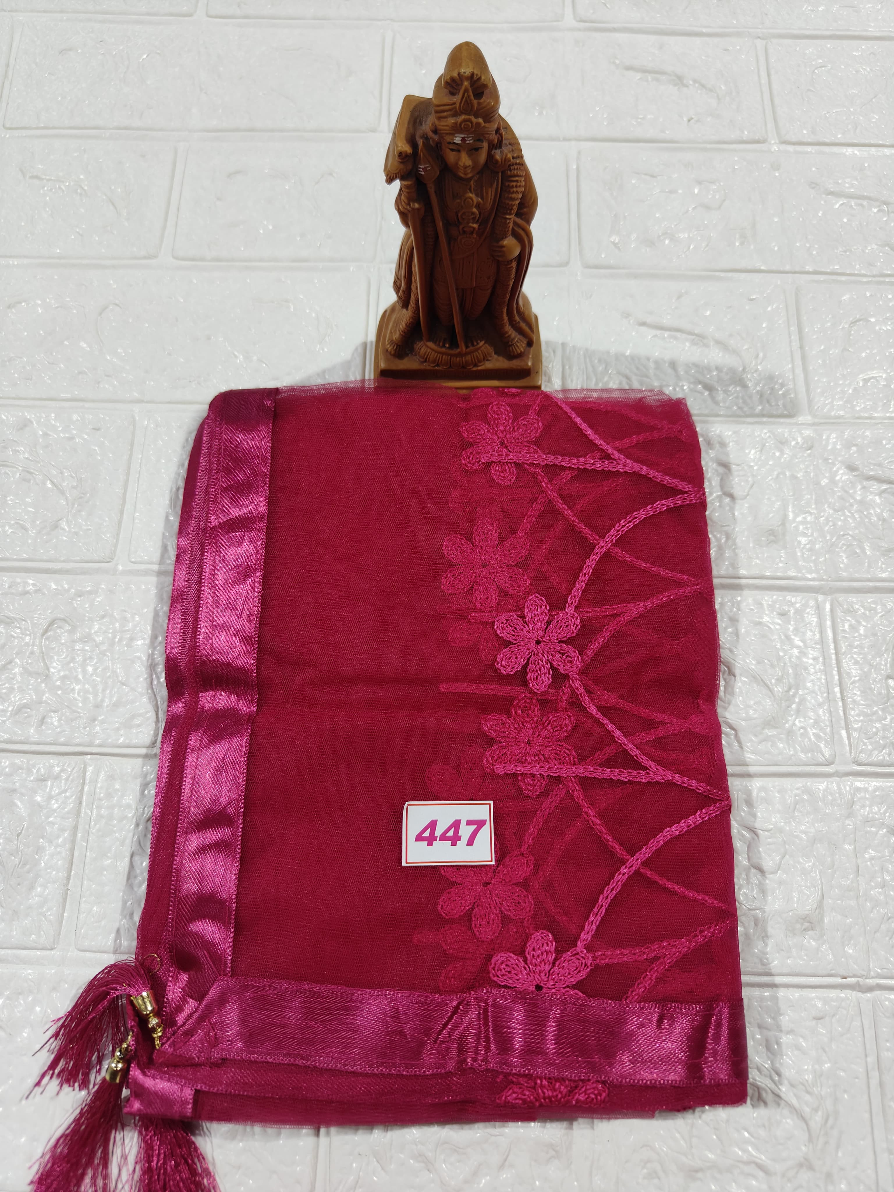 Netted Embroidery Dupatta (No 447)