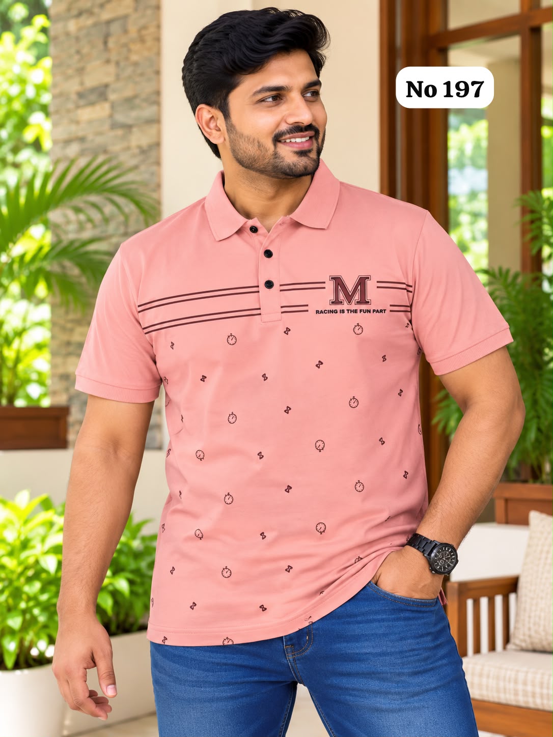 Branded Premium Cotton Lycra T-Shirt (No 197)(2XL)