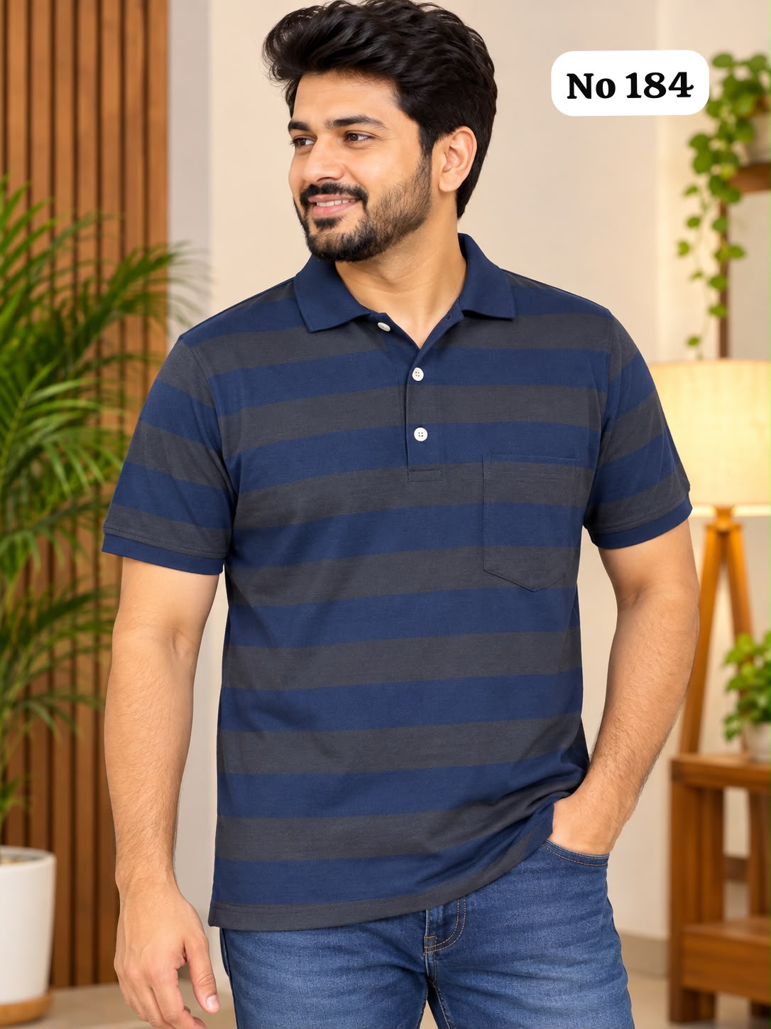 Branded Premium Cotton Lycra T-Shirt (No 184)(L,XL,2XL)