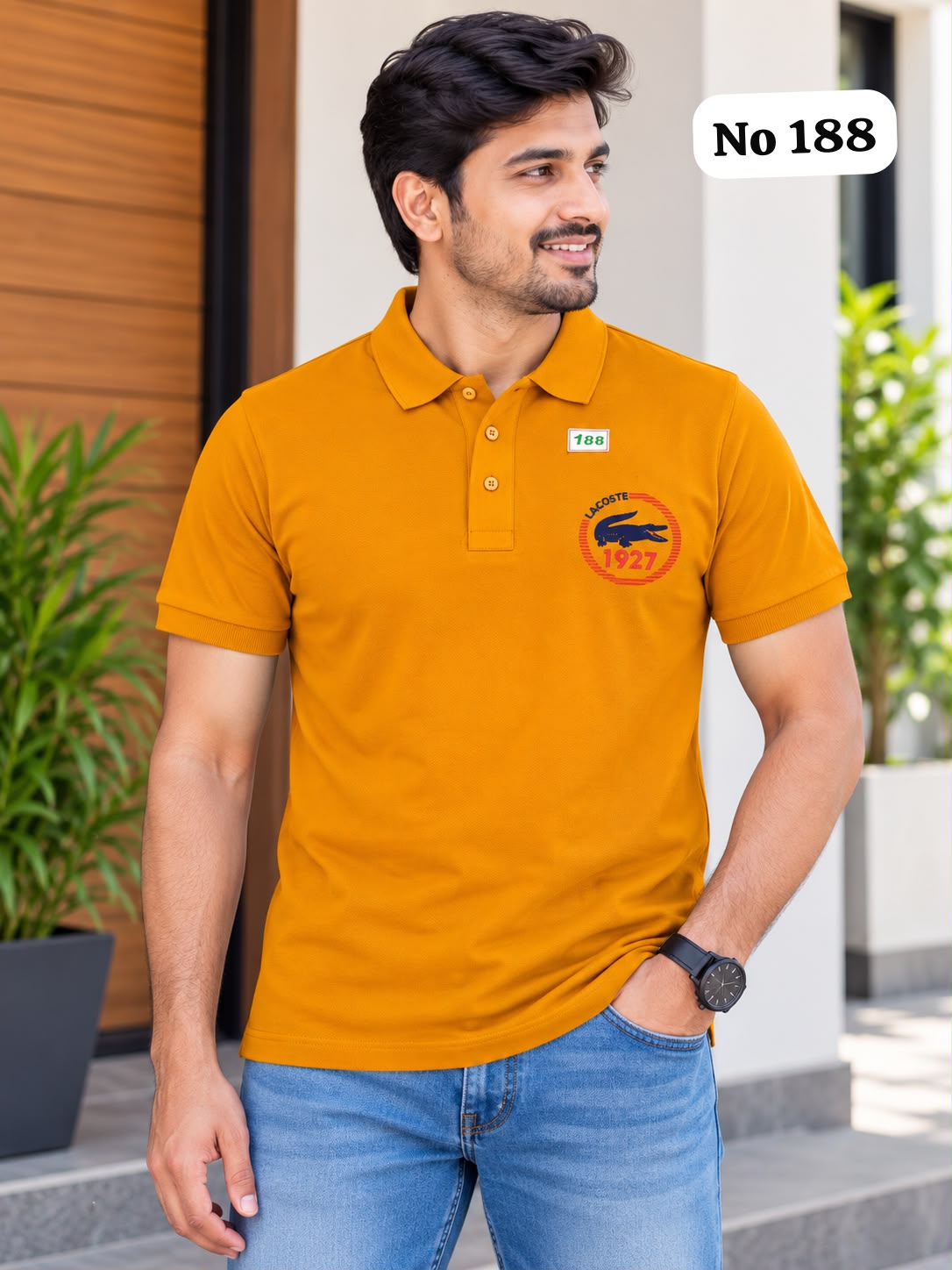 Branded Premium Cotton Lycra T-Shirt (No 188)(2XL)