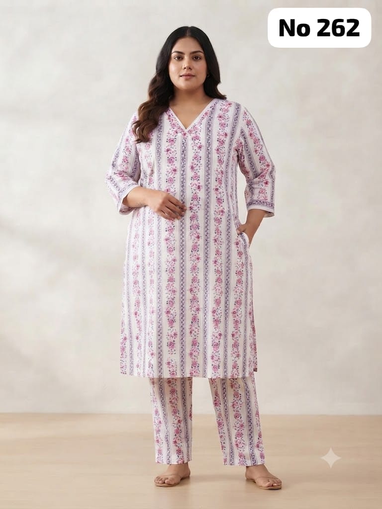 Rayon Co-ords (Plus Size)(No 262)