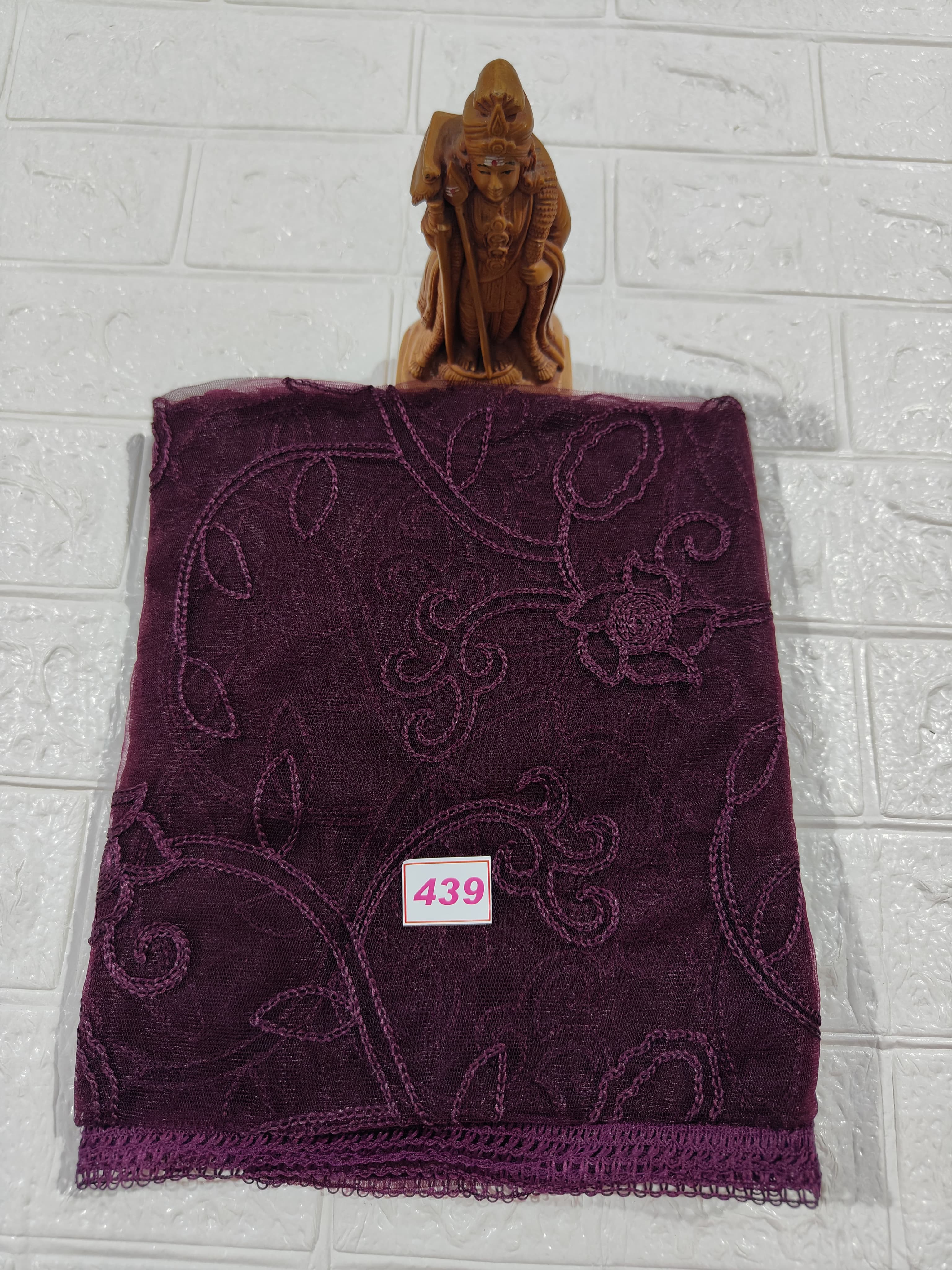 Netted Embroidery Dupatta (No 439)