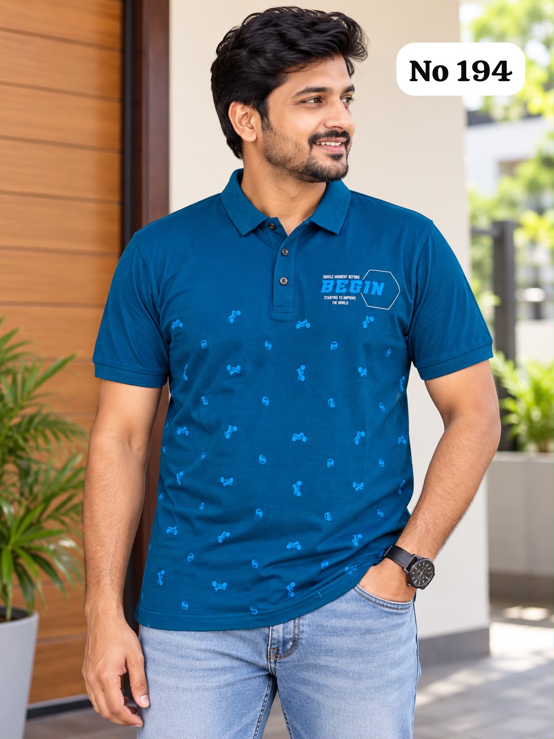 Branded Premium Cotton Lycra T-Shirt (No 194)(2XL)
