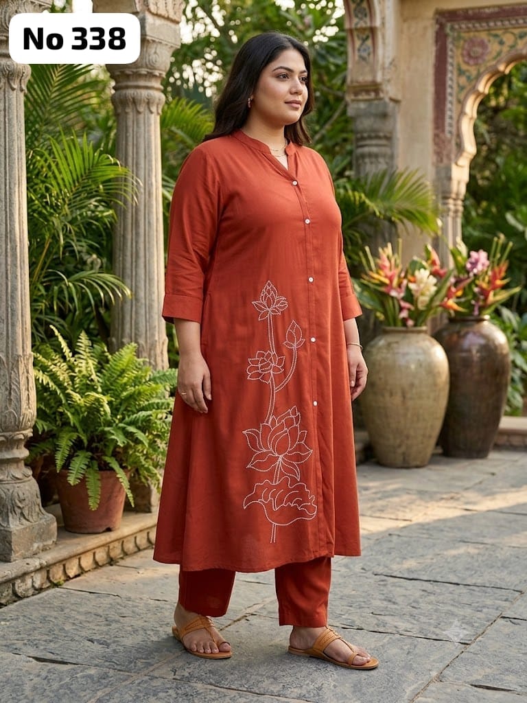 Aline Embroidery Co-ords (No 338)